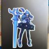 Infamous Gwen Glitch Sticker - 5.5" Kiss-Cut - Image 3