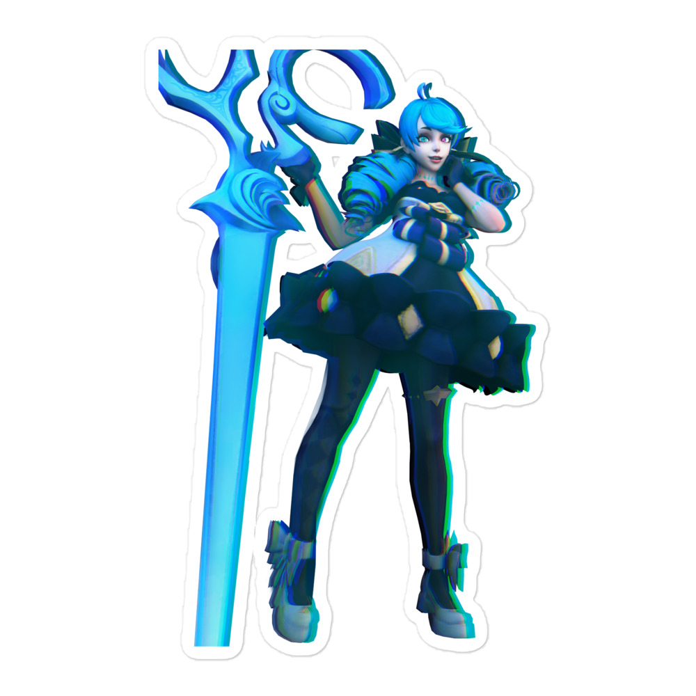 Infamous Gwen Glitch Sticker - 5.5" Kiss-Cut